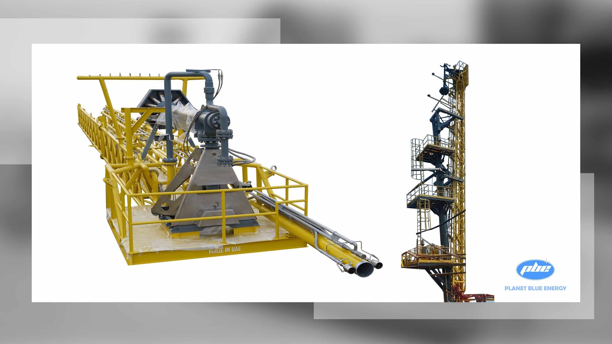 King Post and 90FT Burner Boom Vertical Racking